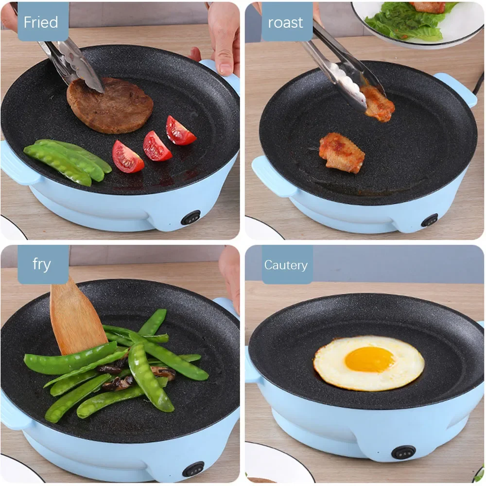220V-Multifunction-Electric-Frying-Pan-Skillet-Non-Sticky-Grill-Fry-Baking-Roast-Pan-Cooker-Steak-Barbecue-2