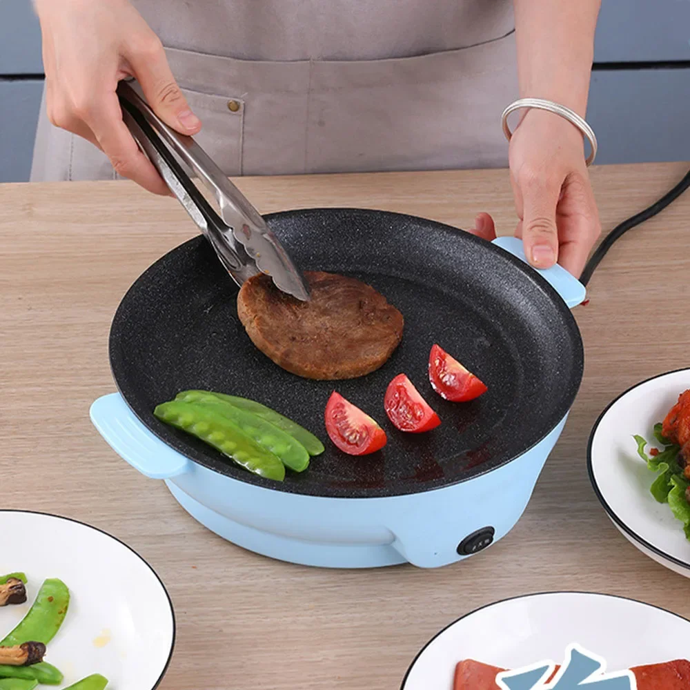220V-Multifunction-Electric-Frying-Pan-Skillet-Non-Sticky-Grill-Fry-Baking-Roast-Pan-Cooker-Steak-Barbecue