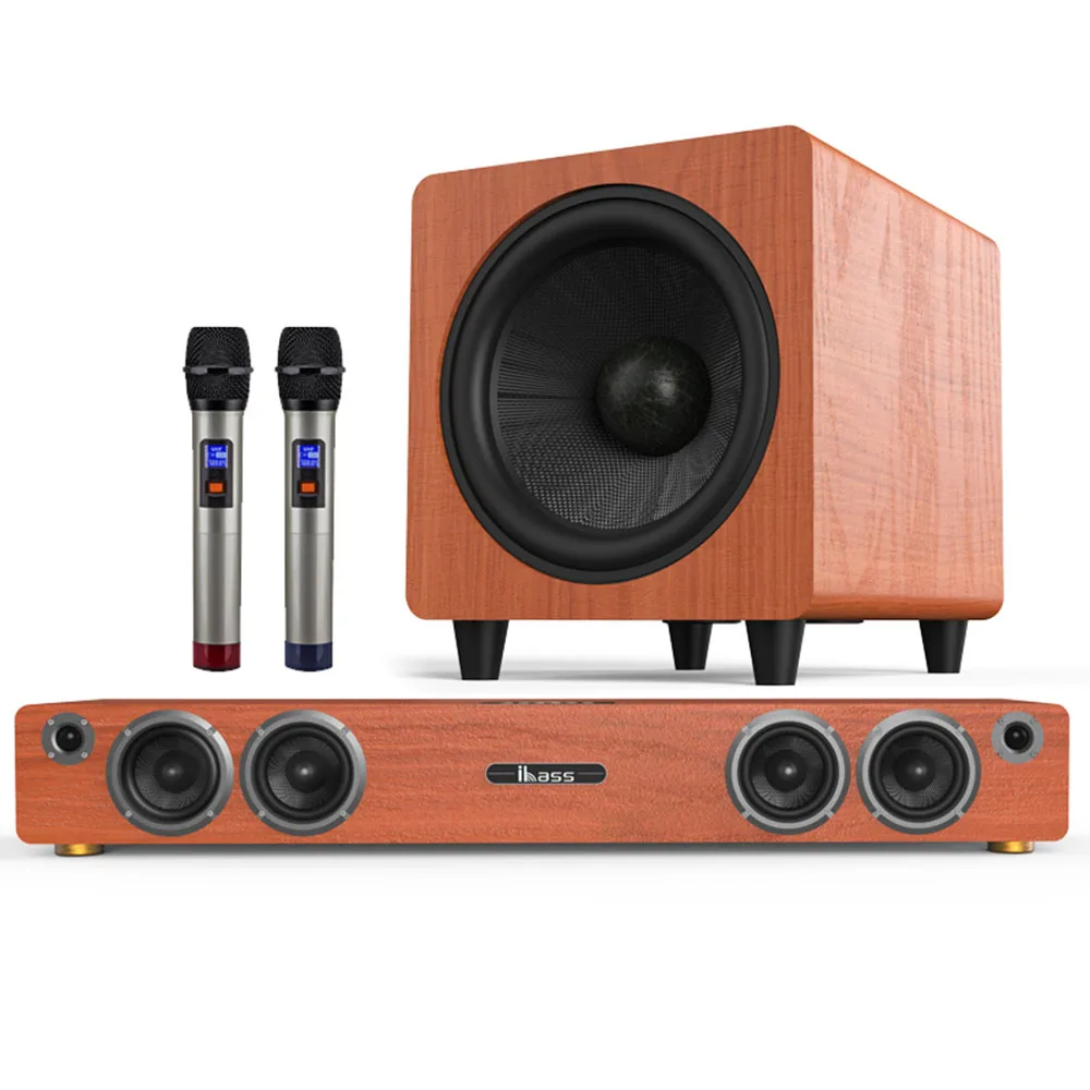 Bluetooth-Speaker-Home-Theater-Soundbar-K-Song-Echo-Wall-Fiber-Coaxial-DSP-Sound-Processing-10-Inch