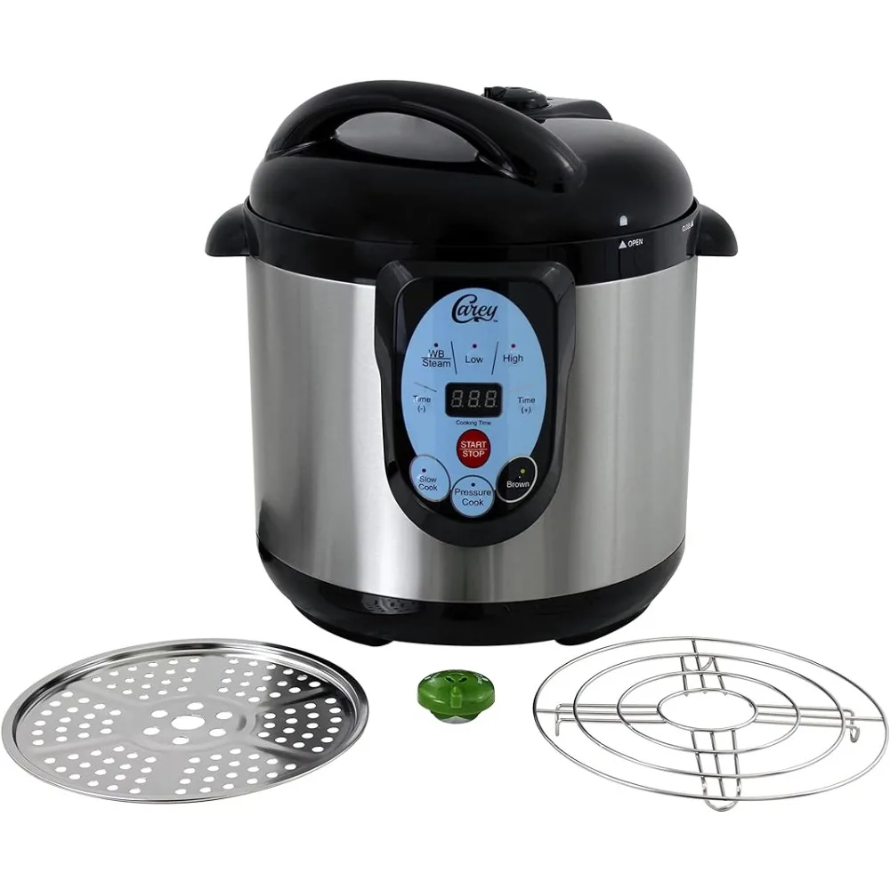 CAREY-DPC-9SS-Smart-Electric-Pressure-Cooker-and-Canner-Stainless-Steel-9-5-Qt