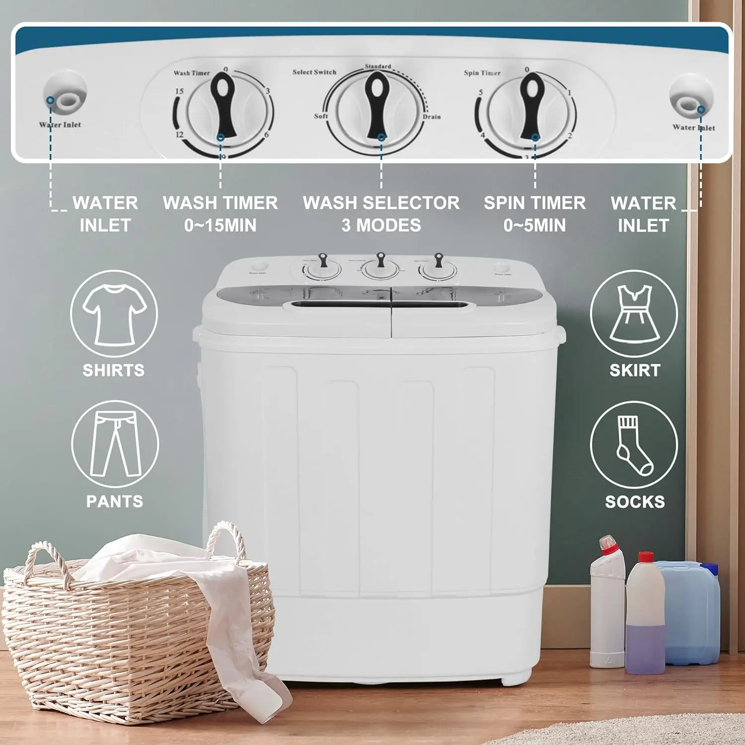 Compact-Mini-Twin-Tub-Washing-Machine-13lbs-Capacity-Portable-Washer-Wash-and-Spin-Cycle-Combo-Built-2