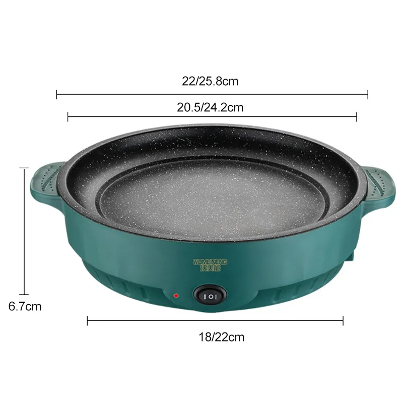 Electric-MultiCooker-Electric-Frying-Pan-220V-Househould-Barbecue-Fried-Steak-Fish-Omelette-Frying-Pan-Non-stick-4