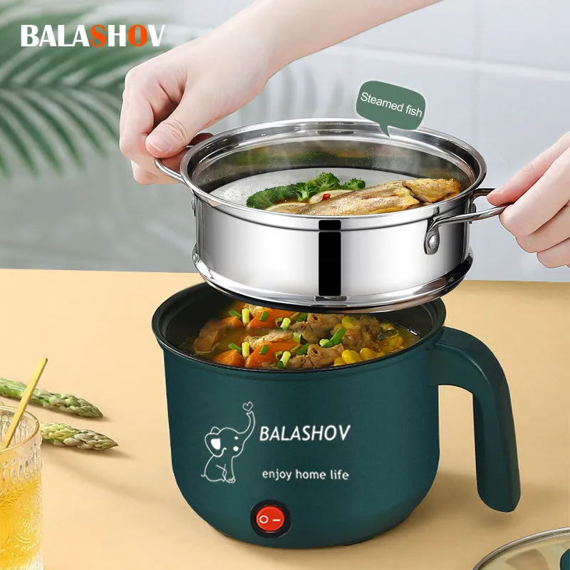 Mini-Electric-Cooker-Non-stick-Cooking-1-2-People-Single-Double-Hot-Pot-steamer-Hot-Pot