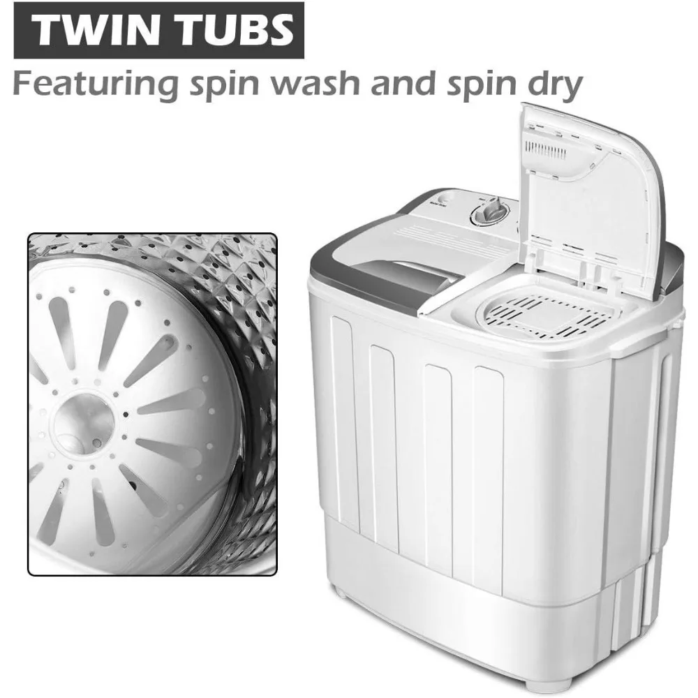 Portable-Clothes-Washing-Machines-13lbs-Washer-and-Spinner-Combo-Semi-Automatic-Laundry-Machine-Twin-Tub-Mini-2