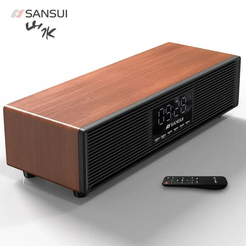 Sansui-P300-bluetooth-speaker-wireless-Big-power-home-theater-stereo-subwoofer-computer-desktop-alarm-clock-speaker